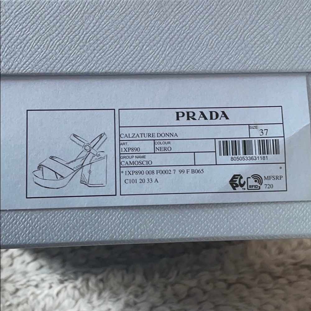 Prada Calzature Donna Camoscio - Picture 6 of 6